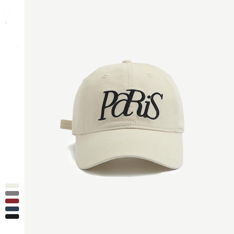 Новая ретро бейсболка женская летняя большой обхват головы широкий козырек скрывающий лицо маленькая простая с вышитой буквой кепка