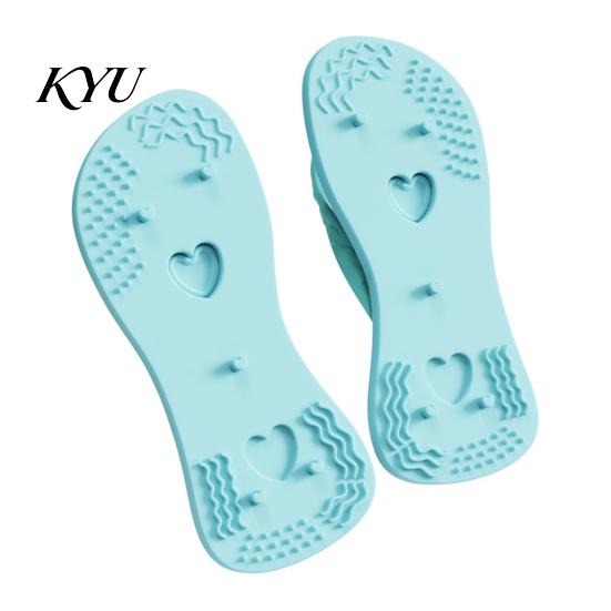 Durable Silicone Pet Toy for Teeth Cleaning 1 Pair Flip-flop Dog Chew Toys, Funny Thong Sandal Puppy Teething Small Medium Dogs Shape Toys Aggressive