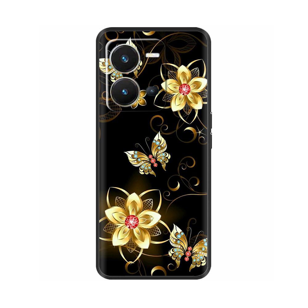 Cute Silicon Phone Case For Vivo X80 Lite 5G Case 2022 Black Silicone Soft TPU Back Cover for vivo X80 Lite X80Lite Bumper Capas