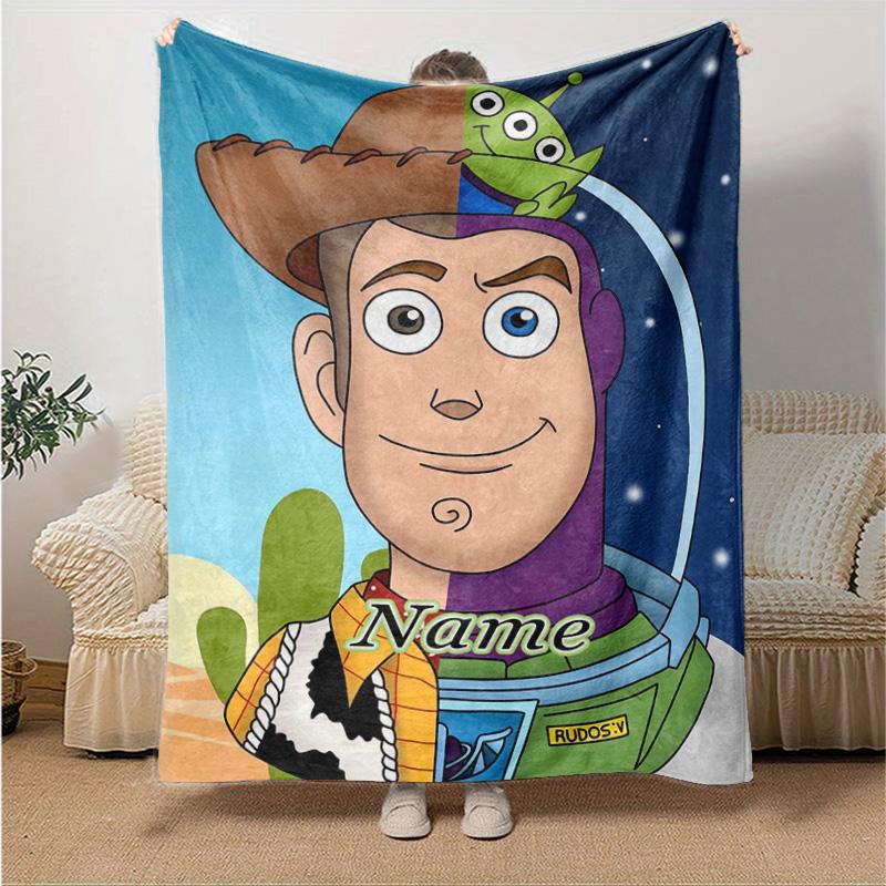 Custom 1pc Toy Story Adventure Blanket, Soft And Comfortable Blanket, Casual Warm, Camping Travel Blanket, Birthday Gift Q910305