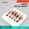 Egret Fly LF0075 Royal Wulff крючок для наживки ручной работы для ловли нахлыста