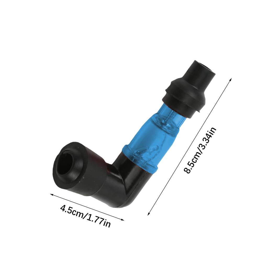 Angled Spark Plug - Racing Light Degree Ignition Resistance Cap,