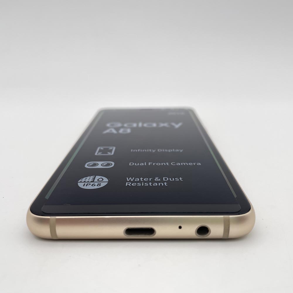 Восстановленный Samsung Galaxy A8 (2018) A530F Мобильный телефон 5,6" Восьмиядерный 16 МП 4 ГБ ОЗУ 32 ГБ ПЗУ С одной SIM/Двумя SIM