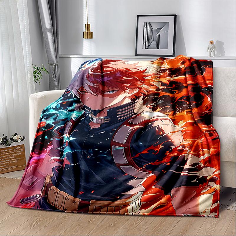 3D одеяло My Hero Academia Деку Бакуго Мультяшное Аниме, Мягкое плед для дома спальни кровати дивана путешествия пикника Покрытие для детей