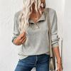 Женский пуловер с лацканами, модный топ контрастного цвета со строчкой