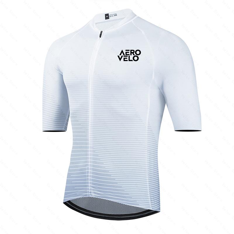 Новый летний мужской комплект велосипедной майки с коротким рукавом AERO VELO, дышащий, для МТБ, велоспорт, форма