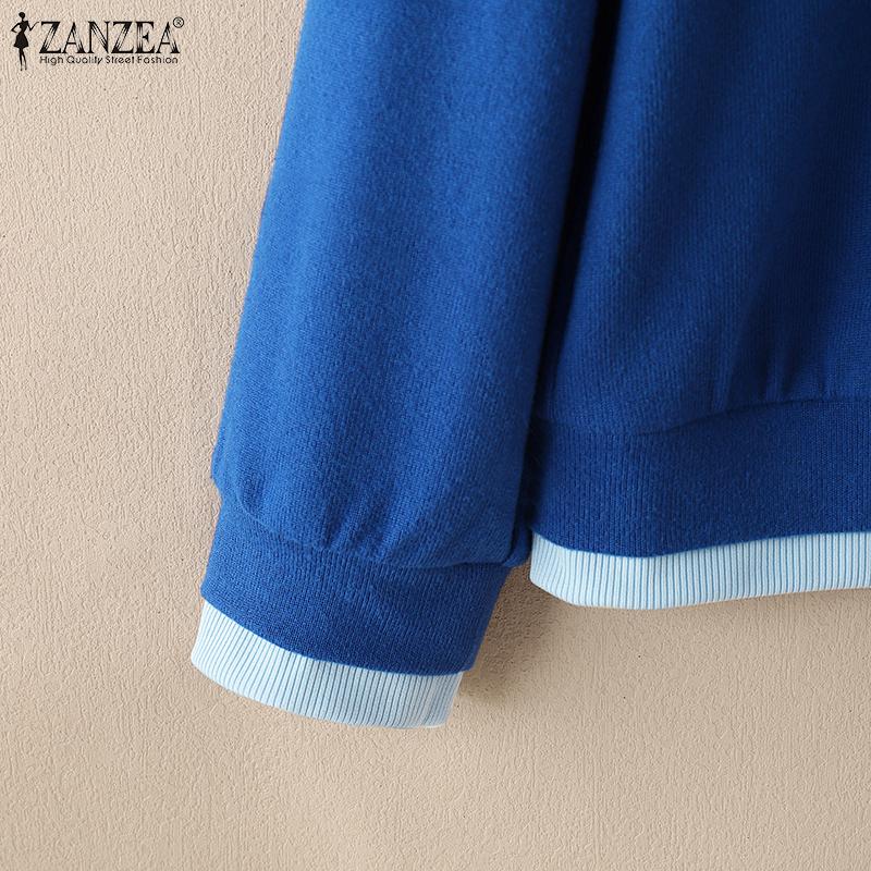 ZANZEA Женские повседневные кардиганы с круглым вырезом и длинными рукавами на пуговицах