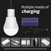 Solar Light Waterproof USB Charged Hanging Emergency Sunlight Powered Lamp Outdoor Indoor House Solar Bulb Light Solar Panels