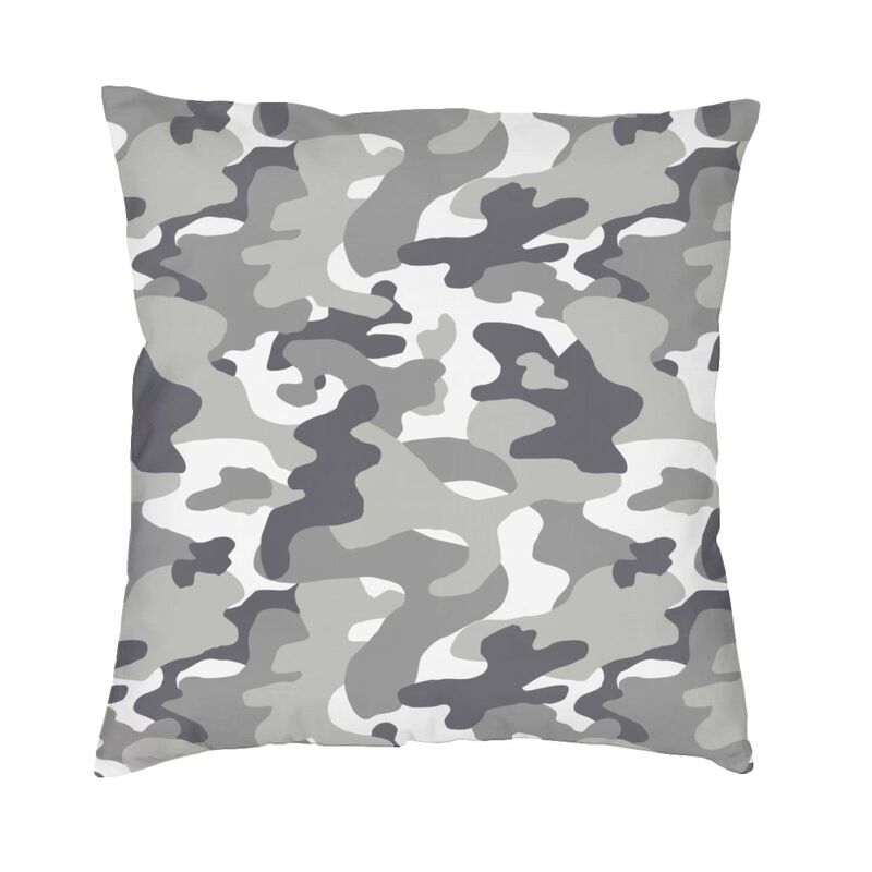 US Military Woodland Camo Pattern Cushion Covers xcm Velvet Camouflage Pillow Case Sofa Pillowcase Living Room Decoration