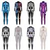 3D Digital Printing Stage Performance Costumes Adults Halloween Events Carnival Theme Party Cosplay Outfit Pretend Game Jumpsuit