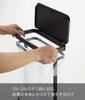 Yamazaki Luce Garbage Bag W26 x x H38 cm cm with lid Easy to Remove Garbage Item Number 5402 Holder, Slim, Black, Approx. D14.5 (approx. H50.5 open),