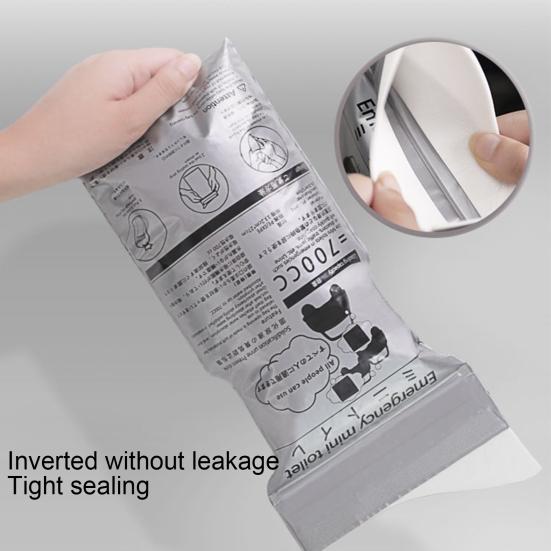 700 мл Пакет для рвоты Одноразовый Эргономика Быстрое затвердевание Морская болезнь Влагопоглощение Автомобильный аварийный пакет для мочи Дорожное использование