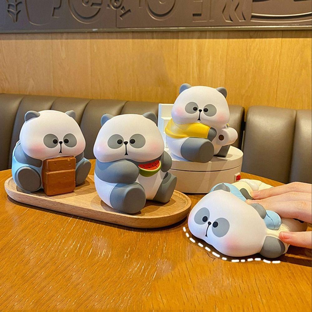 Новая ПВХ игрушка-антистресс Панда, медленно поднимающаяся, сжимаемая, игрушка для снятия стресса, подарок, сжимаемая игрушка для взрослых