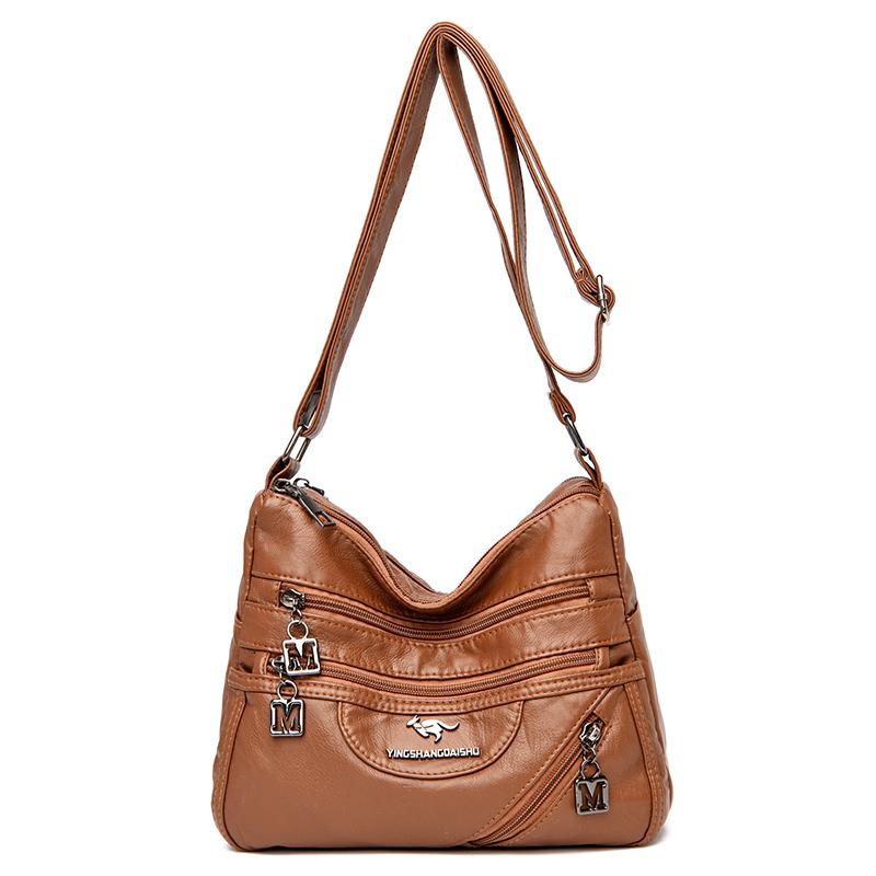 Высококачественные мягкие кожаные роскошные кошельки и сумки женские сумки дизайнерские многокарманные сумки через плечо для женщин 2021 Sac