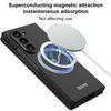 Magnetic Wireless Charging with Tempered Film Phone Case for Samsung Galaxy Z Fold 7 6 Fold7 Fold6 Protective Shockproof Cover