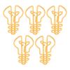 100pcs Yellow/Pink Cute Paper Clips Plastic-coated Metal Metallic Paper Clips  Office Supplies