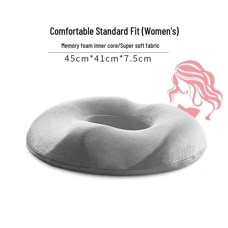 Memory Foam Breathable Cushion for Office Chair and Car - Relieves Long Sitting Discomfort