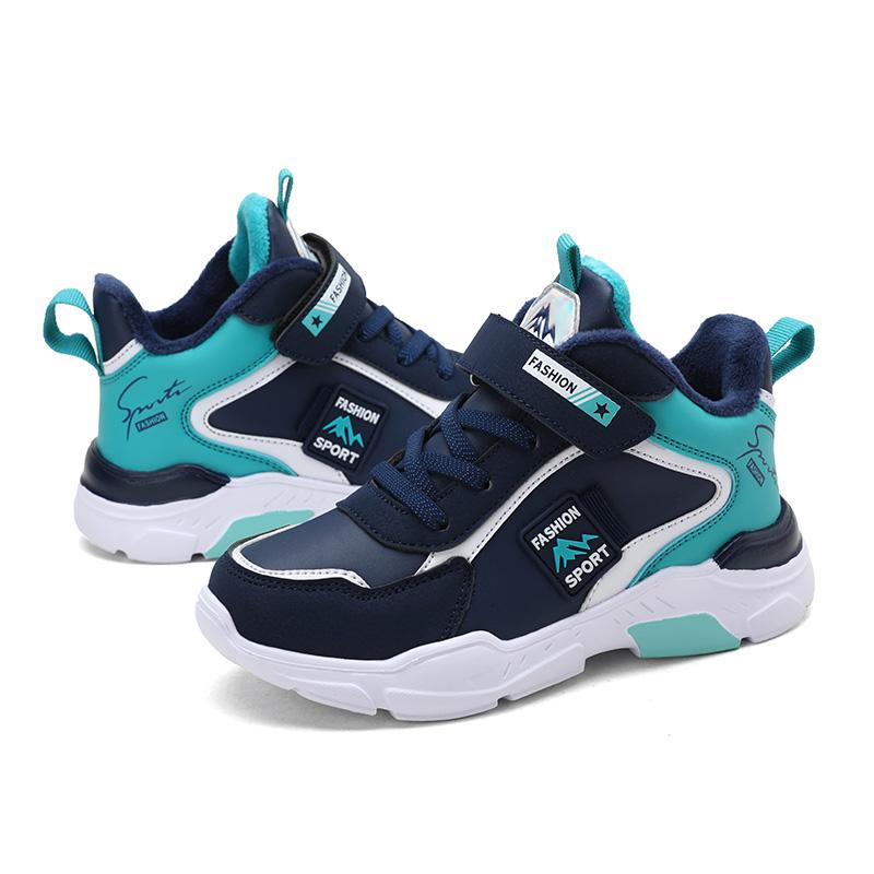 Детские зимние хлопковые теплые зимние ботинки. Зимняя хлопковая обувь с низким берцем. Спортивная повседневная обувь.