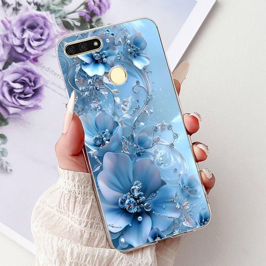 For Huawei Y6 2018 Case ATU-L21 ATU-L22 Cover Luxury Marble Butterfly Soft Silicone Phone Cover For Huawei Y6 Prime 2018 Carcasa