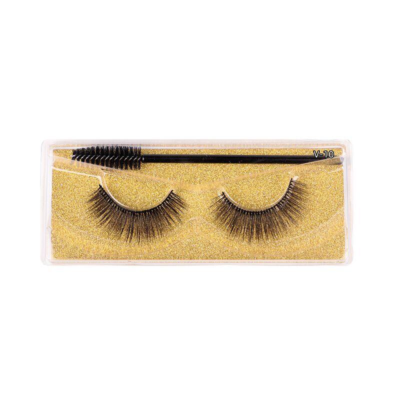 1 Pair Magnetic Eyelashes - Reusable Magnetic Lashes Professional Faux False Eyelashes