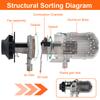 12V 5 кВт Воздушный парковочный отопитель Вентилятор горения Узел мотора Запчасти для двигателя Запчасти для запуска Дизельные воздушные парковочные отопители D2 D4