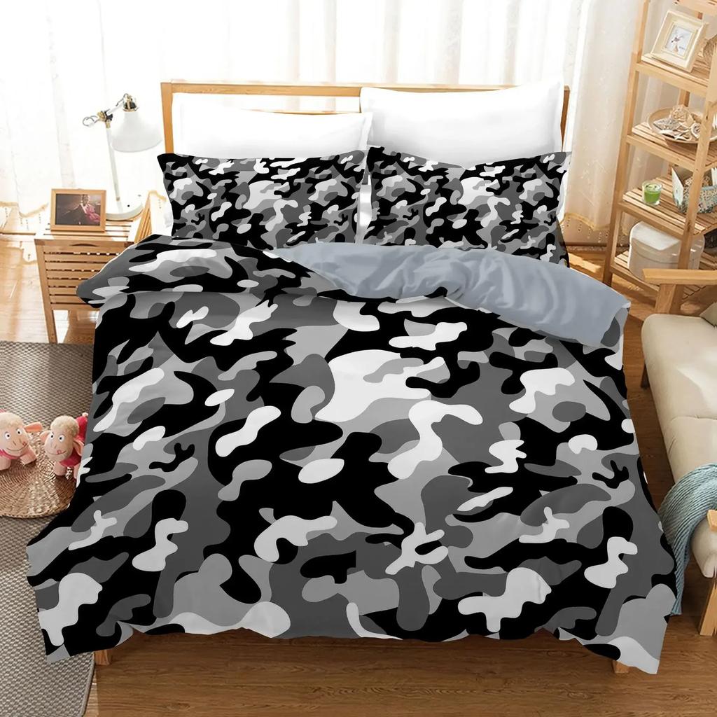 Camo Camouflage Concept Concealment Comfortable Duvet Cover Pillowcase Bedding Set Children Bedroom Decoration Home Textile