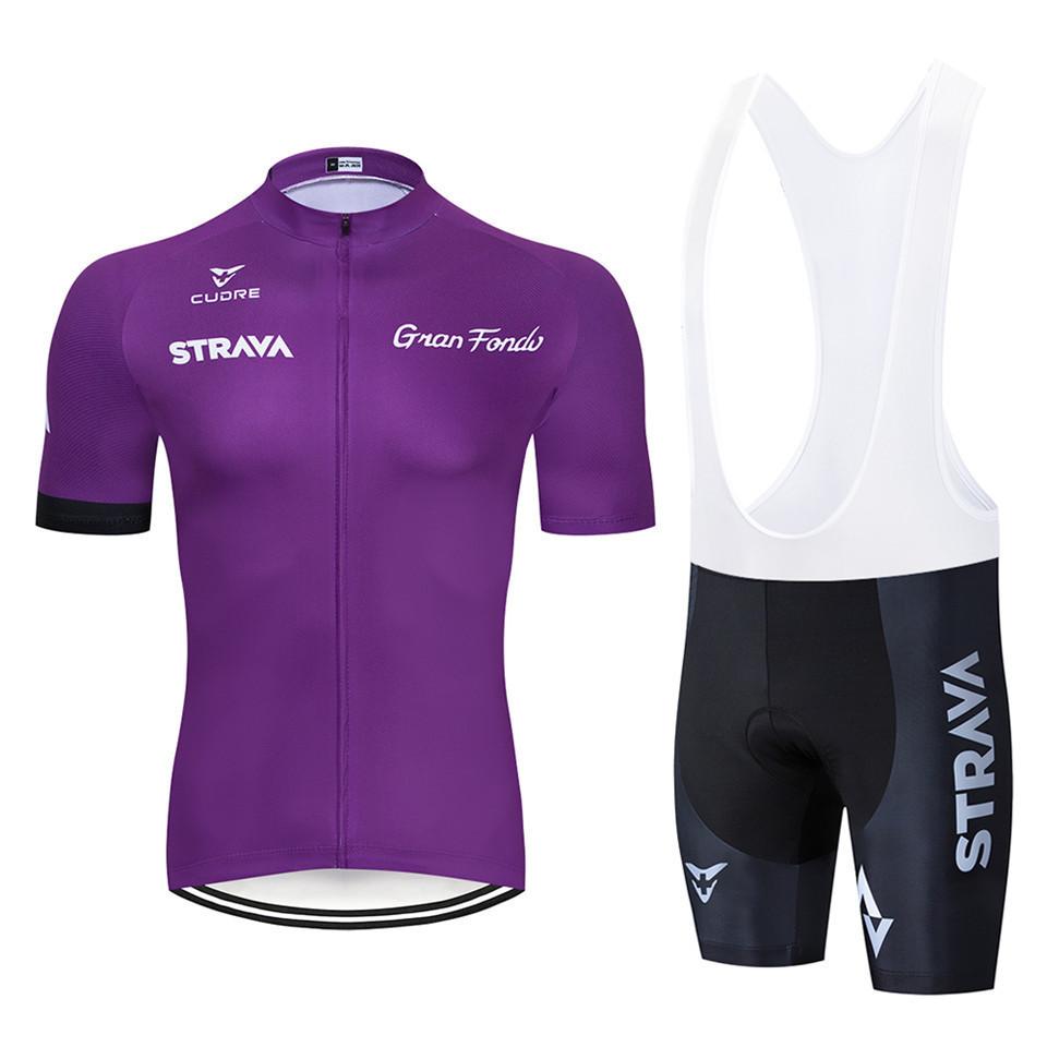 Strav Tour De France Cycling Suit Short Sleeve Suit Men's and Women's Summer Breathable Road Mountain Bike Suit
