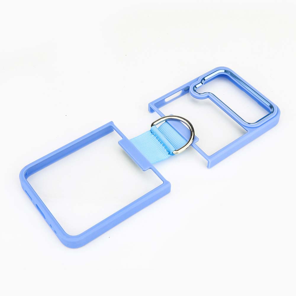 Clear Case for Samsung Galaxy Z Flip 4 Case with Ring Support Wireless Charging Shockproof Cover for Samsung Z Flip 4 5G