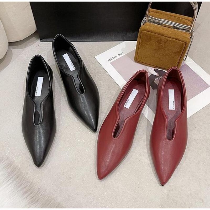 Fashion New Luxury Trend Women Shoes Flats Sandals Pointed Toe Retro Oxford Shoes Mules Casual Ladies Shoes Walking Shoe