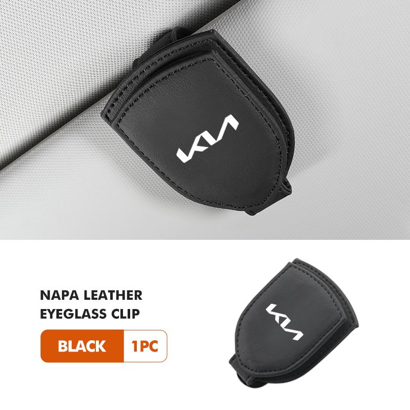 For KIA Car Glasses Holder Sun Visor Sunglasses Clip Card Accessories Rio K5 K2 Sportage Ceed Sorento Picanto Stinger Soul BO2