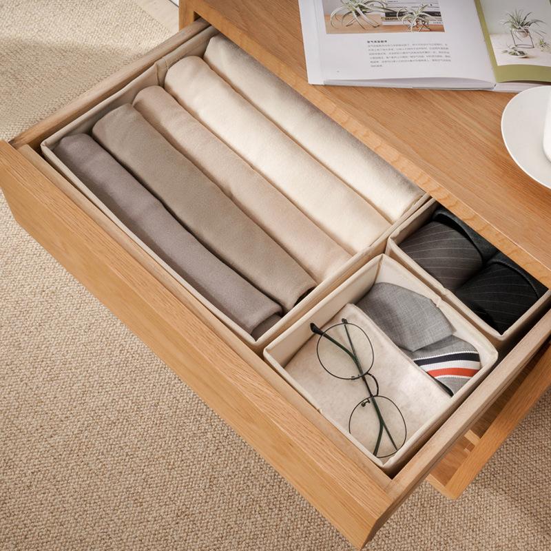 Тканевый разделитель, ящик для хранения нижнего белья, настольный органайзер, ящик для нижнего белья, носков, ящик для хранения бюстгальтера, домашний маленький ящик