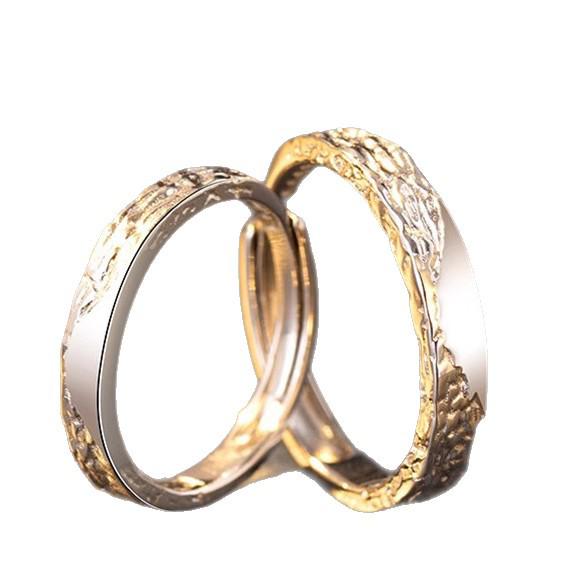 Парные кольца-обещания из стерлингового серебра 999 пробы: Уникальный дизайн памятный подарок для мужчин и женщин