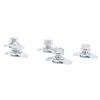 5pcs L Track Double Lug Threaded Stud Nut Fitting M10x20mm for Truck Bed Trailer   Control Pickup RV ATV