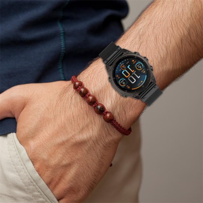 20 22 26 мм Миланский стальной ремешок-петля для Garmin Fenix 7X 7 7S 6X 6 6S Pro 5 5X Plus 8 43 47 51 Tactix 7 Epix Pro Быстросъемный ремешок