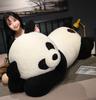 Adorable Plush Panda Cartoon Lounging Soft Plush Toy Kids Bedtime Doll Gift