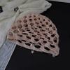 Hollow Out Crochet Hollow Knitted Hat Star Tassels Weave Cap Fashion Knit Beanies  Outdoor
