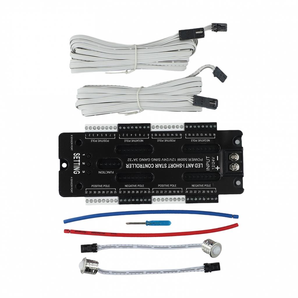 32 Channel LED Motion Sensor Stair Controller for Indoor Use DC 12V/24V