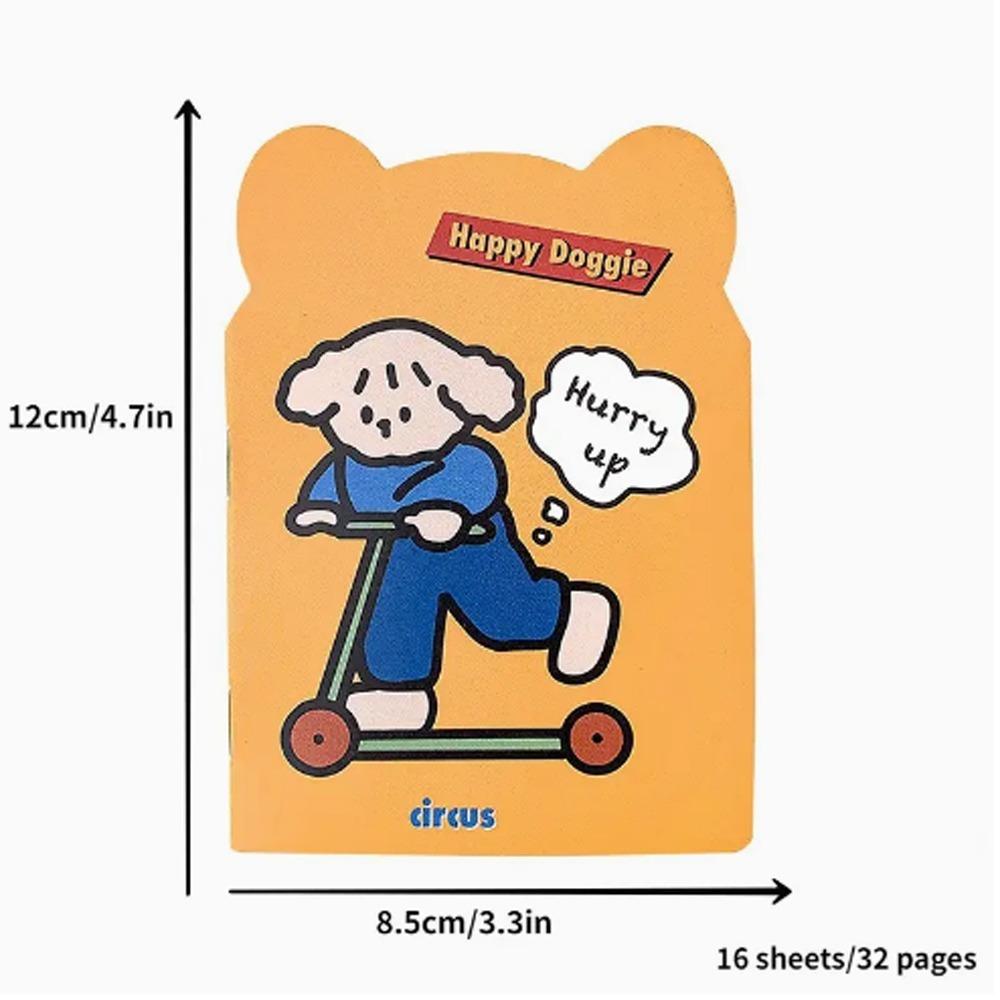 10pcs/pack Prize Notebooks Kawaii Notebook Diary Bear Ear Mini Notepad Small Cute Cartoon NoteBook Office Supplies