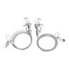 2pcs Adjustable Picture Hanging Wire with Hook 2m Length 33LBS Loading for Wall Picture Exhibition