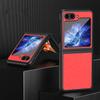 For Samsung Galaxy Z Flip7 FE 5G/Z Flip6 5G/Z Flip5 5G Case Shockproof Cross Texture PU Leather+PC Phone Cover