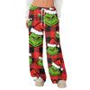 Women's Fleece Wide Leg  Elastic Waist Drawstring Loose Pants Drawstring Pajama Pants Sleepwear Trousers