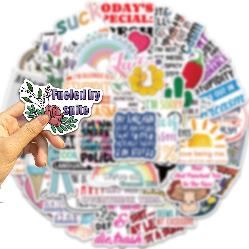 10/50 шт. забавные наклейки мем юмористические цитаты граффити наклейки для DIY багаж ноутбук скейтборд велосипед наклейки