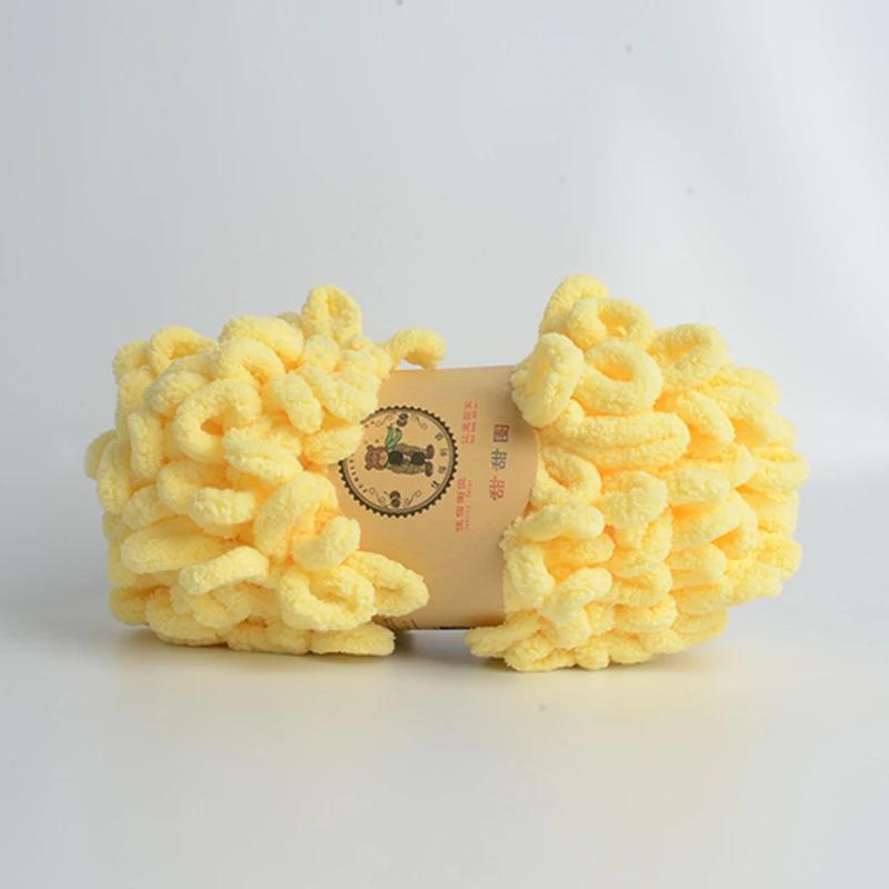 500 г/лот ручная вязка пряжа для пальцев крючком супер теплая пухлая круглая хлопковая плетеная веревка пухлая умная полиэстеровая игрушка носок