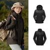 Женская куртка 2025 новая три-в-одном съемная ветрозащитная и водонепроницаемая альпинистская куртка осенне-зимнее пальто мужское