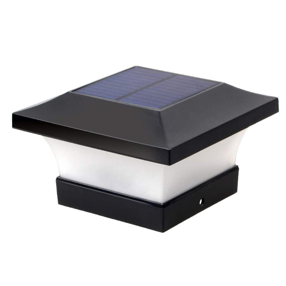 Solar Column Headlight IP65 Waterproof Outdoor Wall Light Fence Light Coffee Garden Light for Household Public Garden