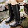 Fashion New Women Rain Boots Non-Slip Waterproof Shoe Outdoor Wear-Resistant Rubber Shoes Kitchen Waterproof Camping Fashion Long Boots