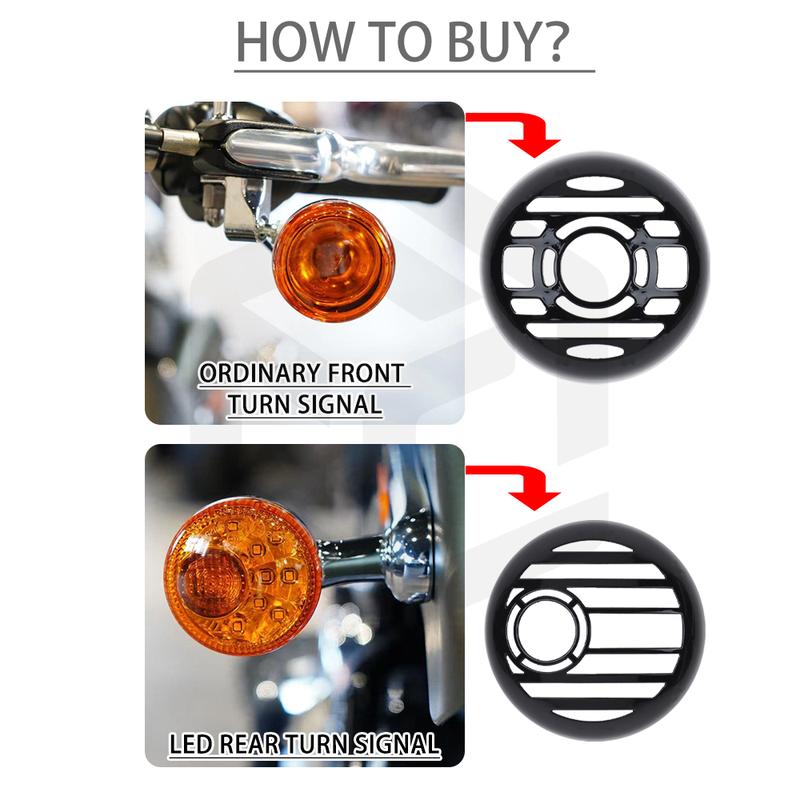 2PCS/SET Turn Signal Light Cover For Harley Road King Road Glide Softail Standard FXST Slim FLSL Sport Glide Street Glide