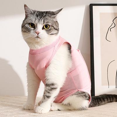 Одежда для стерилизации кошек, одежда для отлучения кошки-матери, послеоперационная одежда против вылизывания, тонкая дышащая для весны и лета