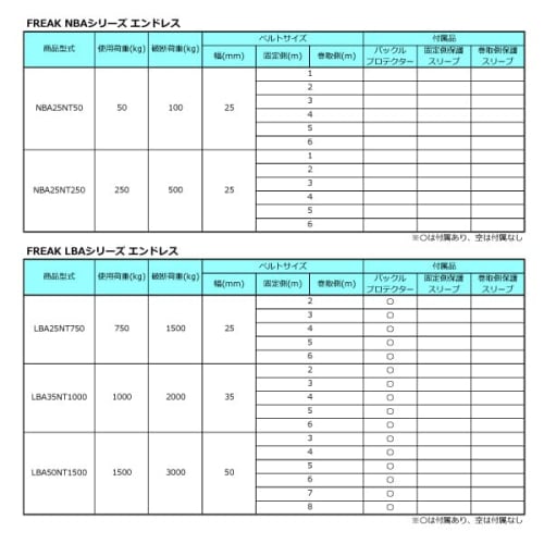 FREAK Blue Endless Lashing Belt, 750kg Load Capacity, 25mm Wide x 3m Long