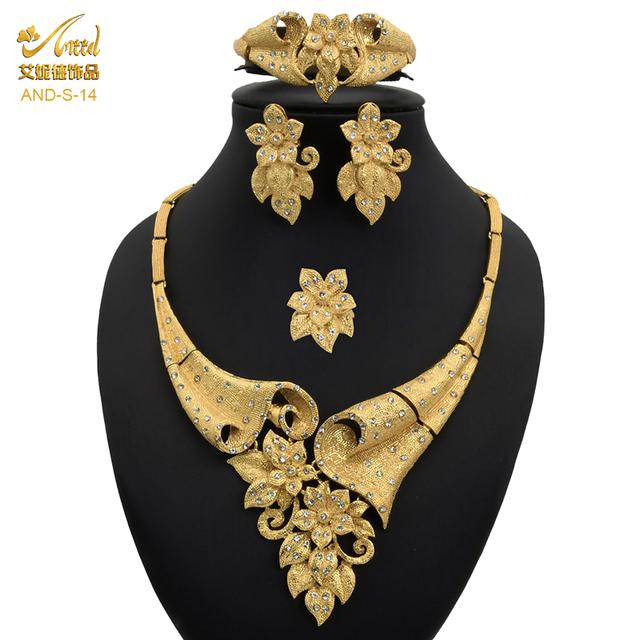 Комплекты украшений для женщин, позолоченное свадебное ожерелье, африканские нигерийские свадебные браслеты, ювелирные изделия Talian Dubai, женский ювелирный комплект